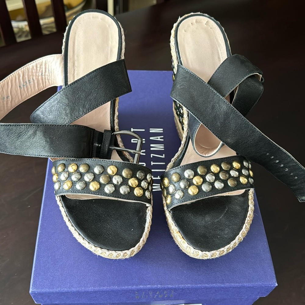 Stuart Weizmann Studded Wedges - image 1